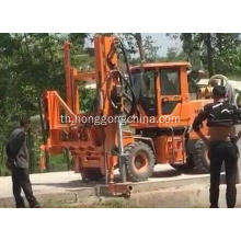 โทรศัพท์มือถือ Road Guardrail Drilling Machine